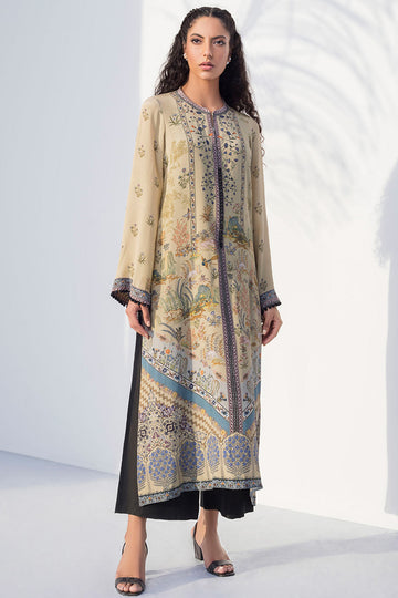 Beige Column Kurta - Sania Maskatiya