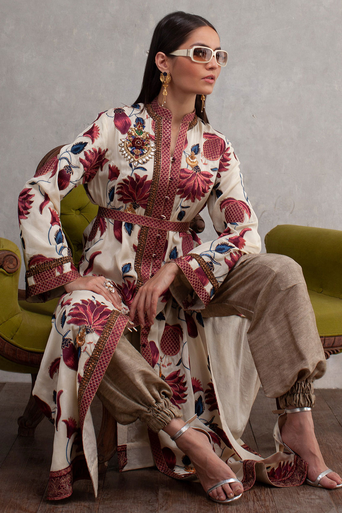 CHINTZ LUXURY COAT - Shamaeel Ansari