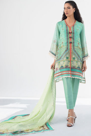 COTTON NET FRONT OPEN SHIRT - Sania Maskatiya