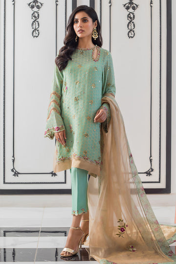 Cotton Net Kurta Full Set- Sania Maskatiya