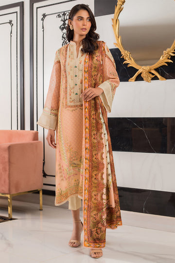 COTTON NET PRINTED SHIRT - Sania Maskatiya