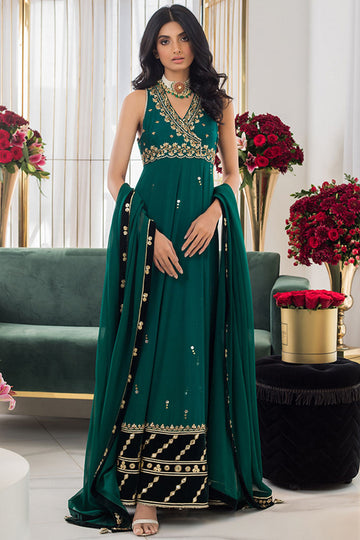 DEEP EMERALD PESHWAS - Sania Maskatiya