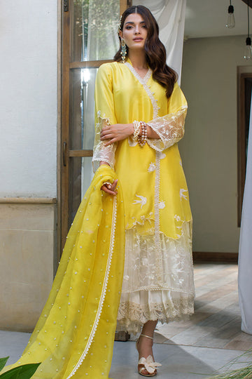 DAFFODIL YELLOW SHIRT WITH DUPATTA - Farah Talib Aziz