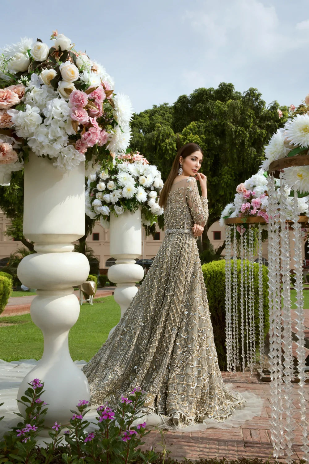 GRAY TAIL MAXI Garden of Eden by Erum Khan Fabbitt