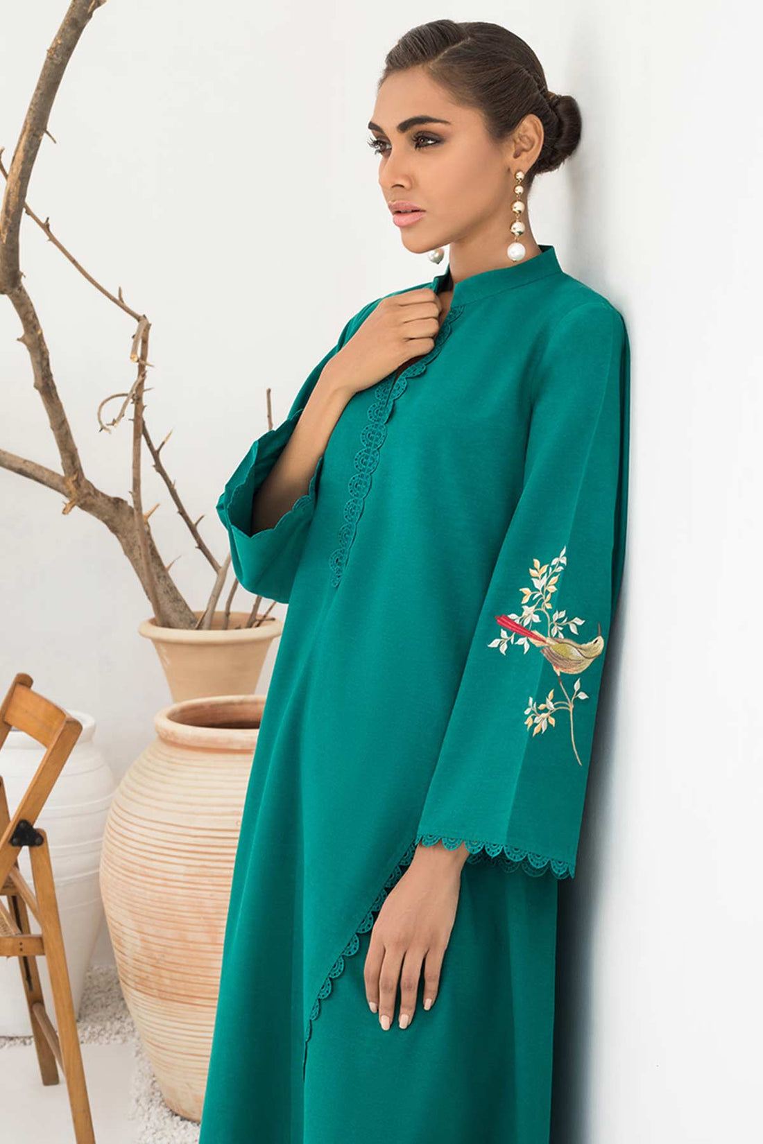 EMERALD KARANDI KURTA - Sania Maskatiya