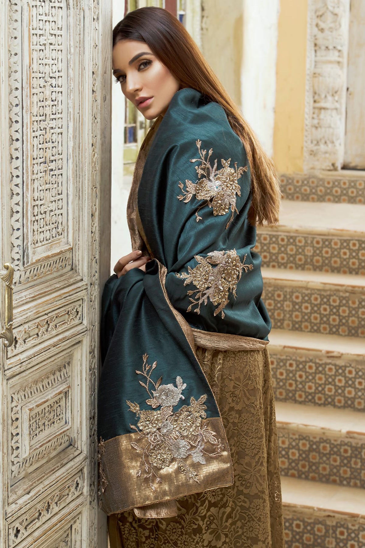 Empress Bouquet ( Shirt and trousers) - Nilofer Shahid