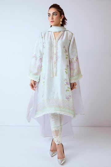 FIROZEH LUXE RAW SILK SHIRT AND DUPATTA - Farah Talib Aziz