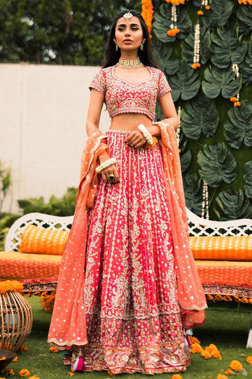 YARA TWO-TONE LEHENGA CHOLI - Farah Talib Aziz