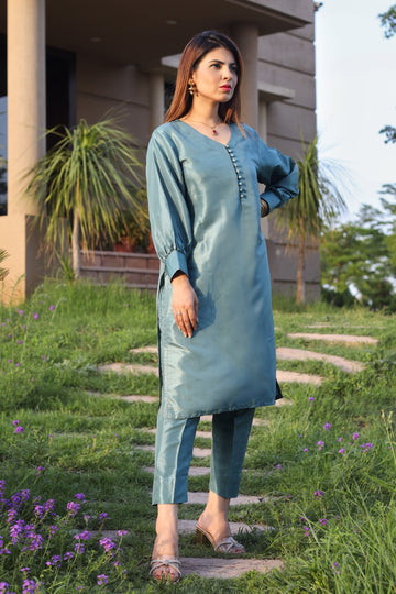 Delphinium Blue - Zuri Collection by Hina Hassan