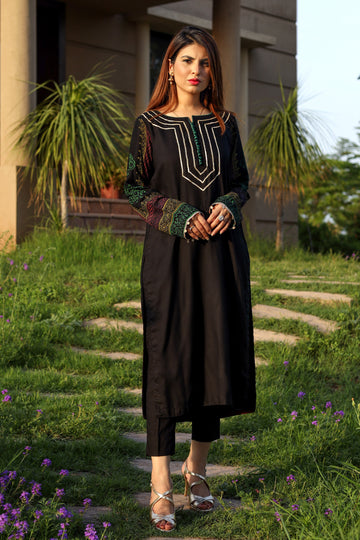 Onyx Black - Zuri Collection by Hina Hassan