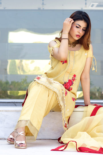 Caprice Yellow - Zuri Collection by Hina Hassan