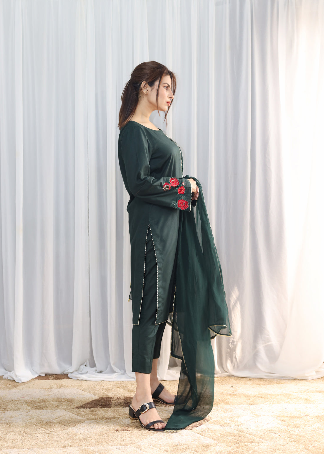 Evergreen Elegance 3Pcs - Summer Symphony by Hina Hassan