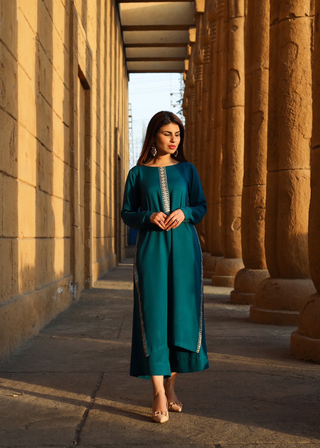 Paradise Blue 2Pcs - Summer Symphony by Hina Hassan