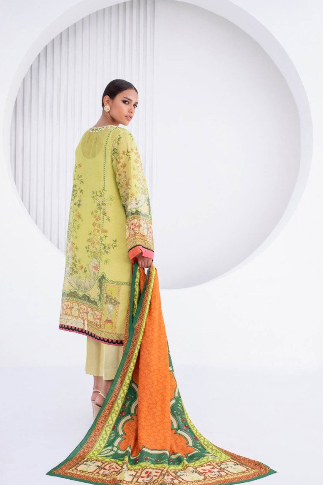 Cotton Net Kurta with Dupatta - Sania Maskatiya