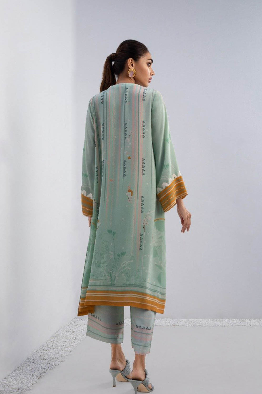 Crepe Printed Shirt - Sania Maskatiya