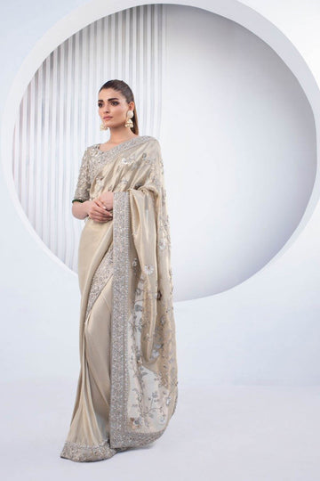 Gold Tissue Sari - Sania Maskatiya