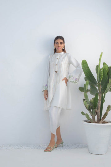 Rawsilk Overlap Kurta - Sania Maskatiya