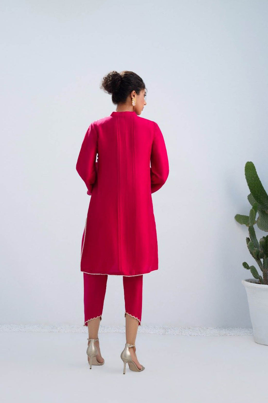 Rawsilk Overlap Kurta - Sania Maskatiya