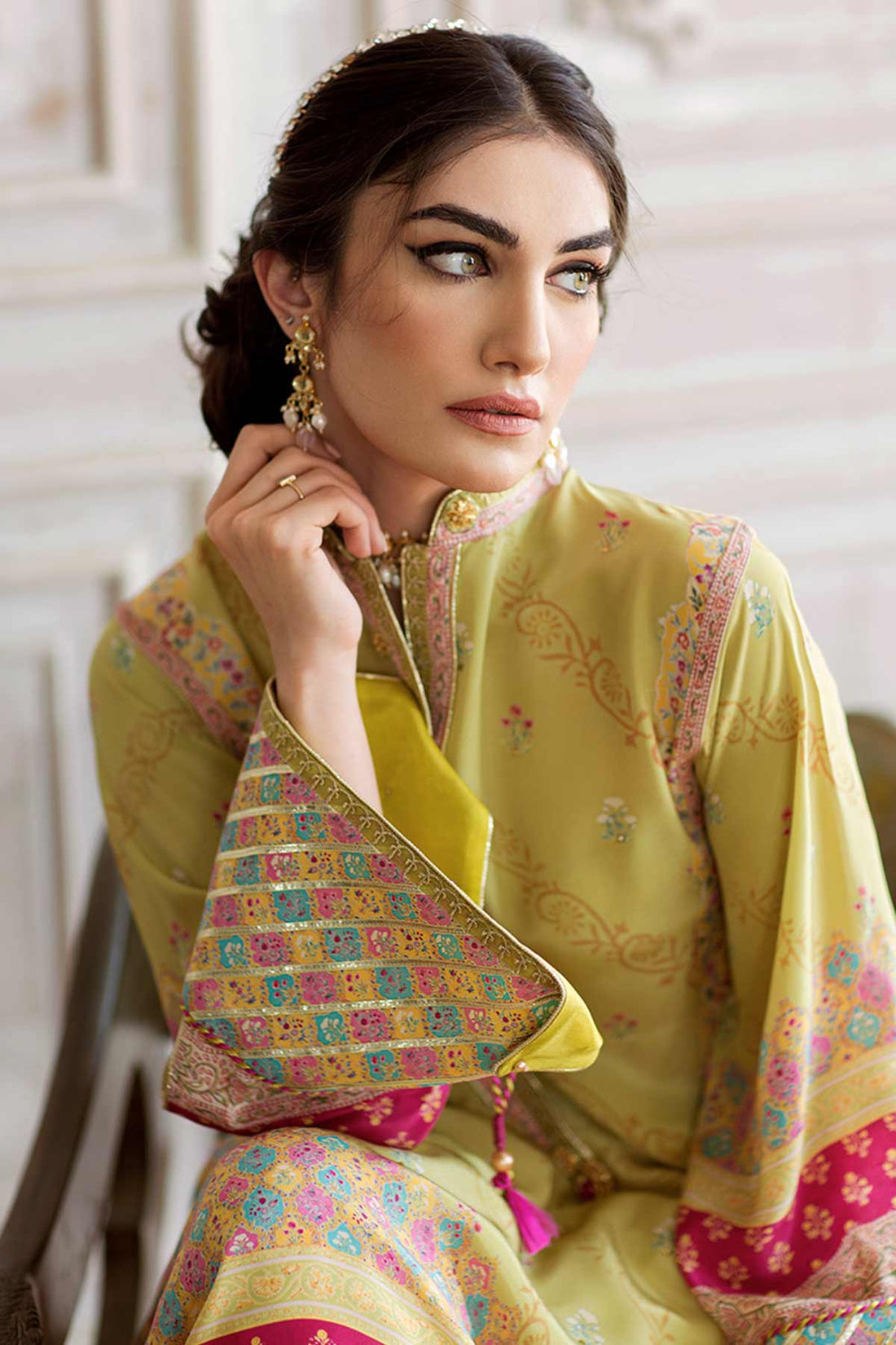 Mila Crepe Tunic and Silk Dupatta - Farah Talib Aziz