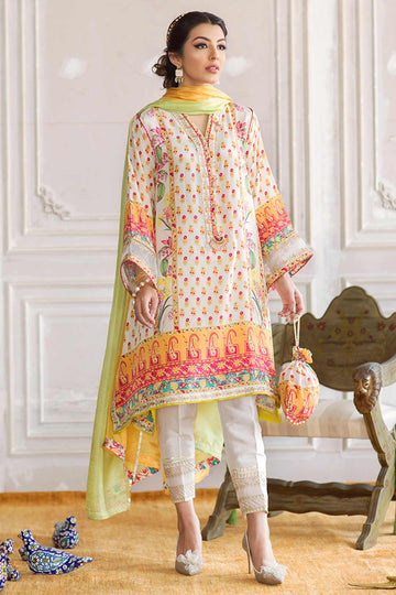 Dahlia Crepe Tunic and Silk Dupatta - Farah Talib Aziz