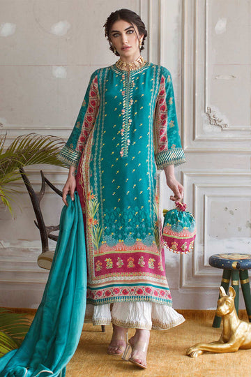 Beryl Crepe Tunic and Silk Dupatta - Farah Talib Aziz