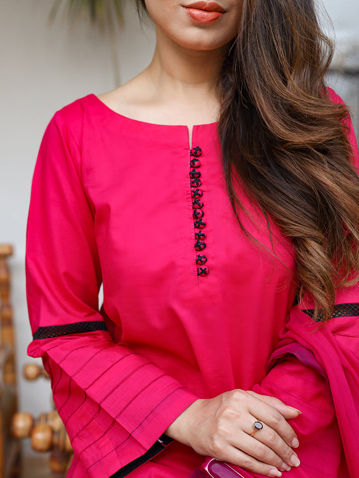 Hot Pink (3Pc) - Basics by Hina Hassan