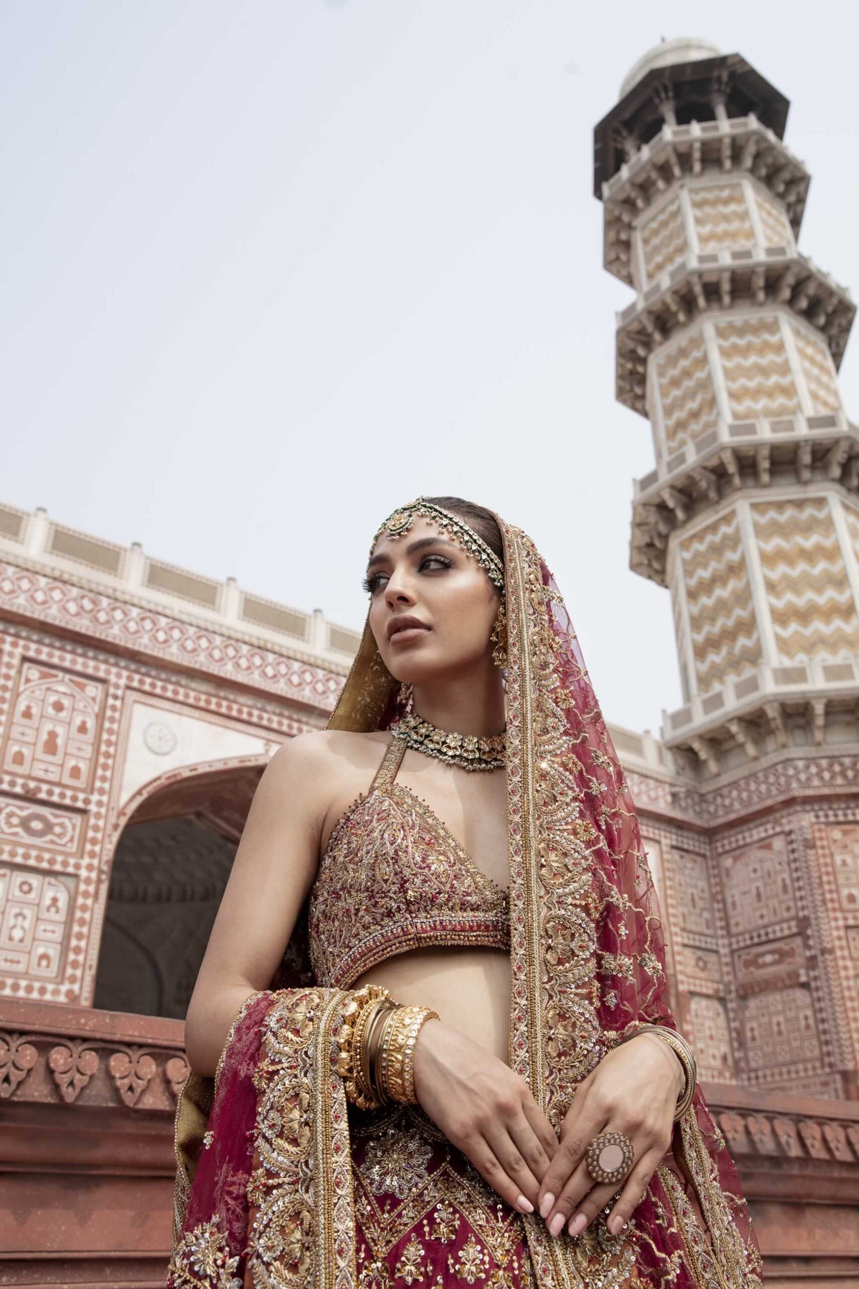 Minari (Bridal Lehnga Choli) - Laal Bahaar by Lajwanti
