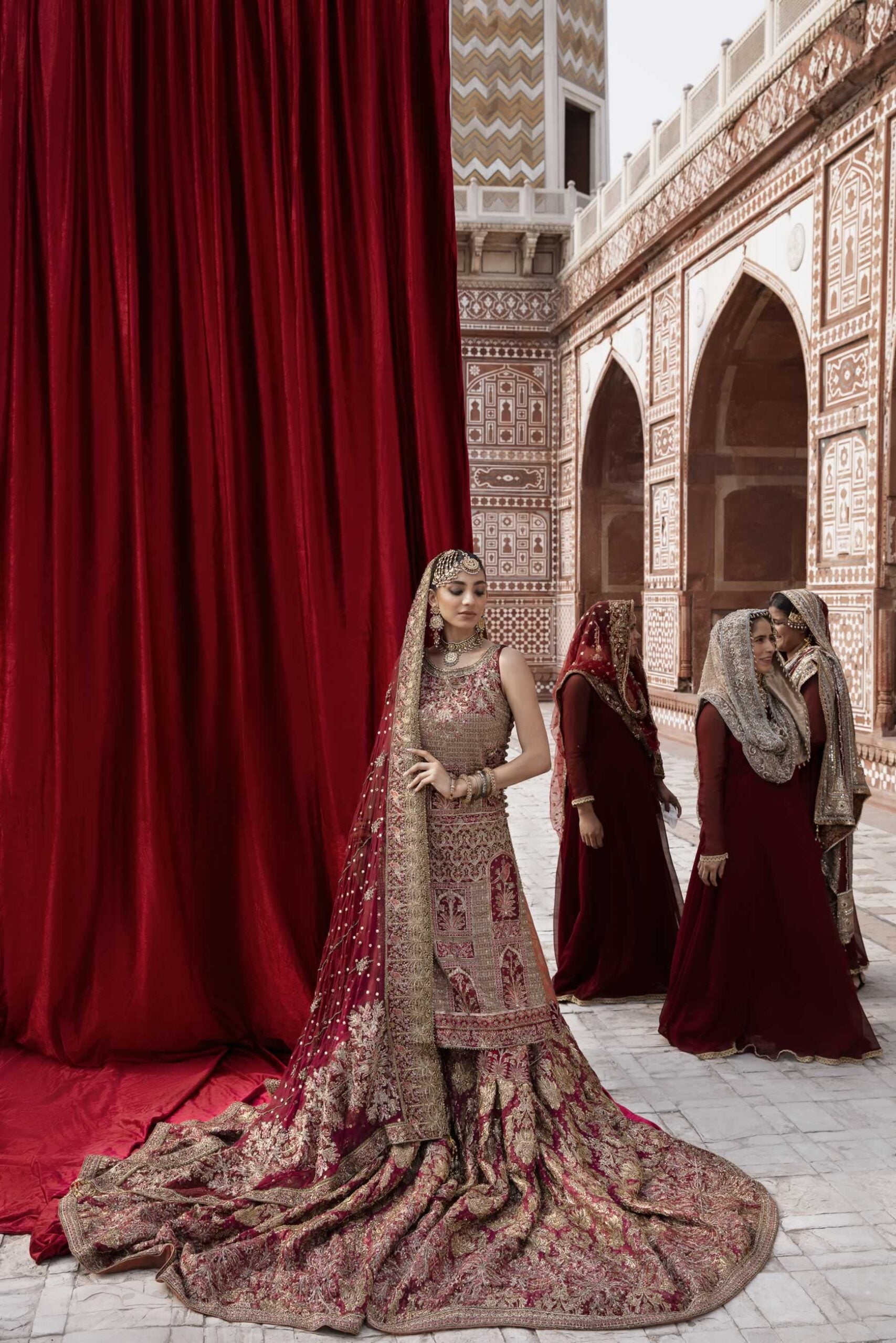 Mahal (Bridal Peshwaz) - Laal Bahaar by Lajwanti