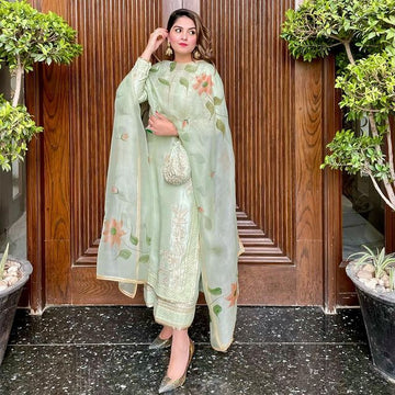 Mint Green Outfit - Mohsin Naveed Ranjha