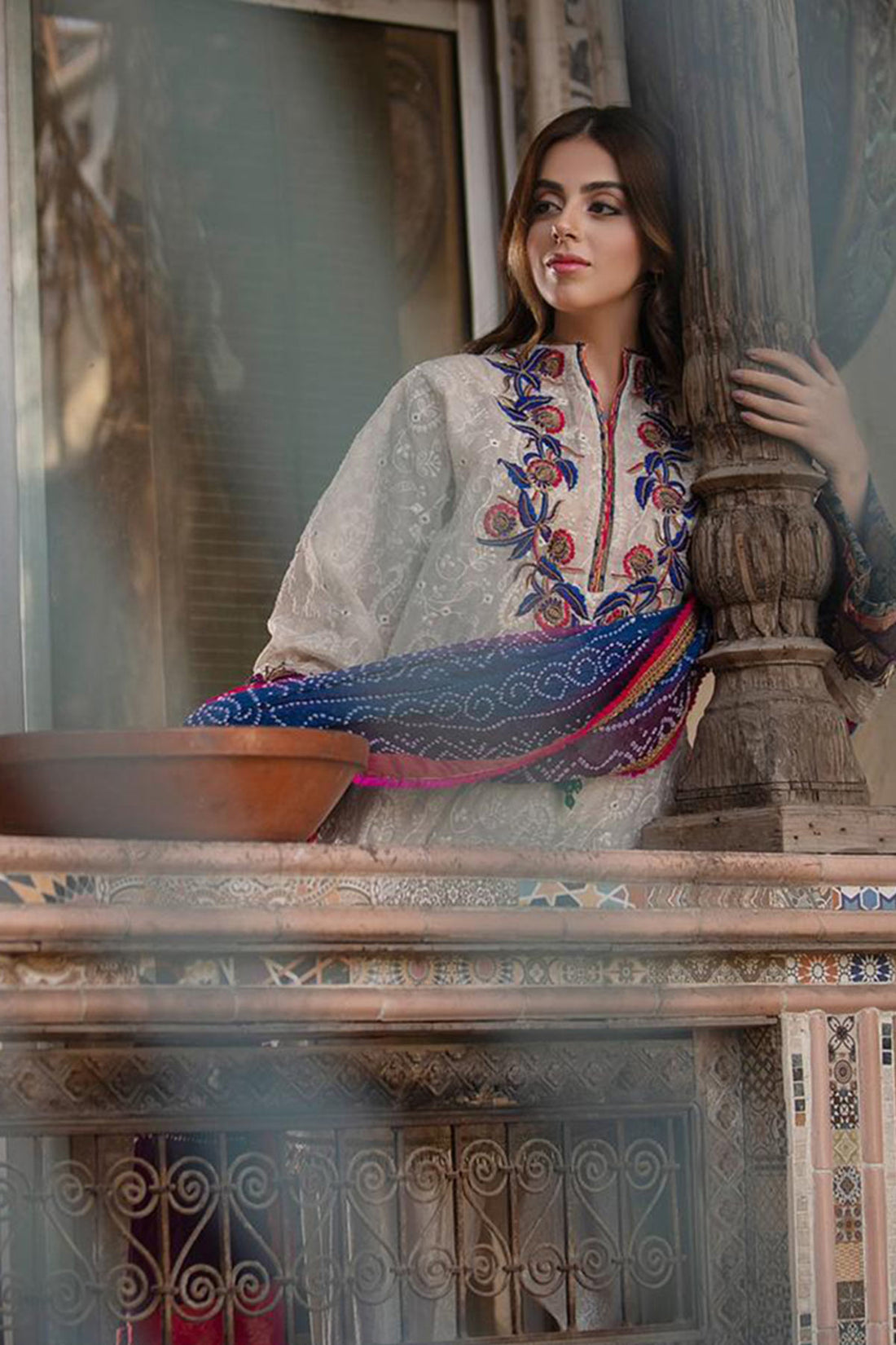 Mughal Mauve (3-Piece) - Ns Ecstasy by Nilofer Shahid