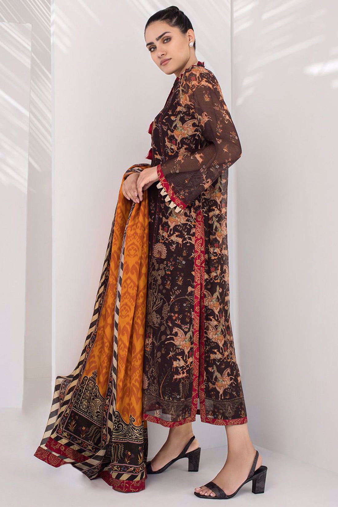 PRINTED KURTA WITH DUPATTA - Sania Maskatiya