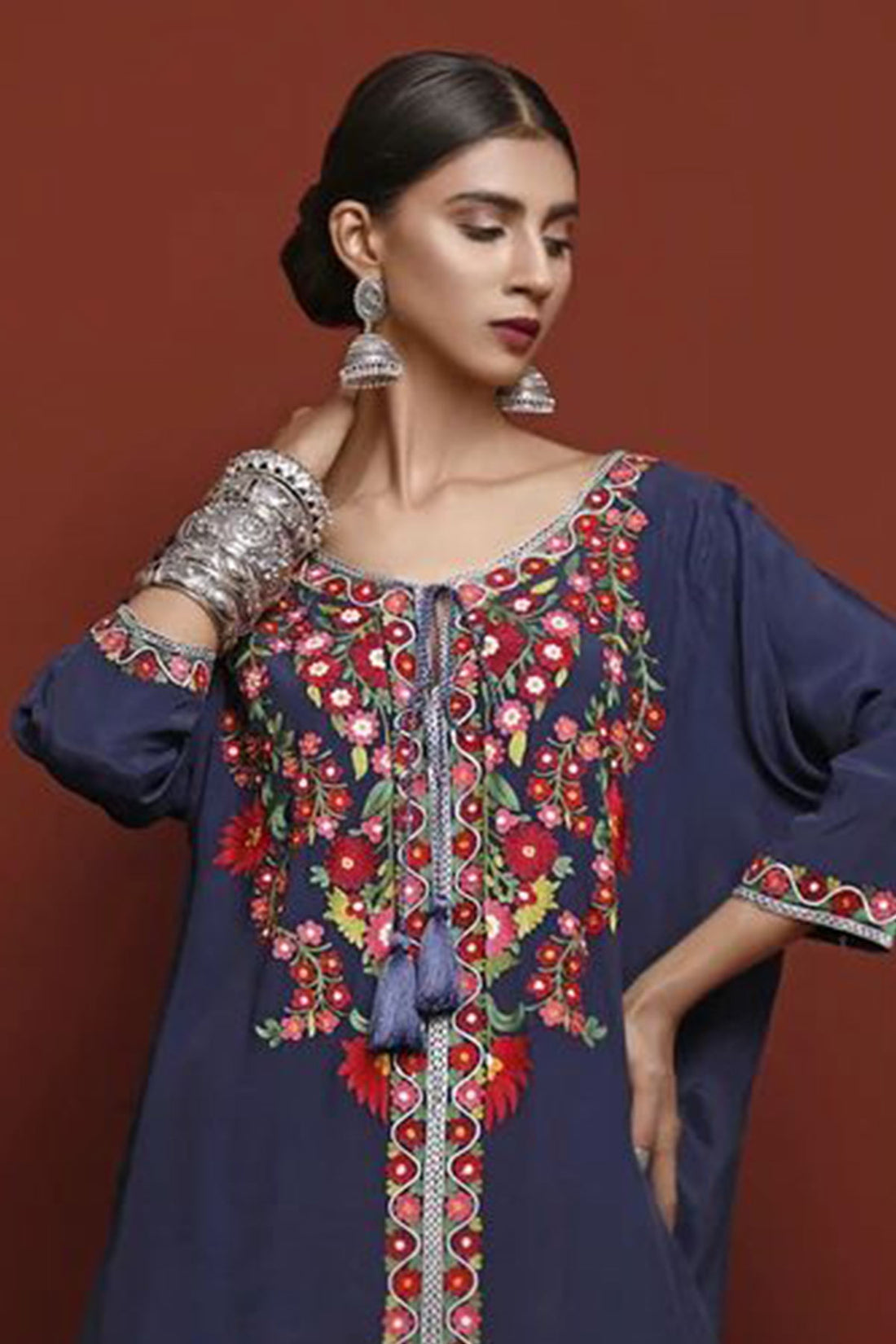 PETRIA BLUE KURTA - Rizwan Beyg