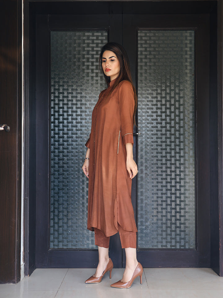 Rust Brown (2Pc) - Basics by Hina Hassan