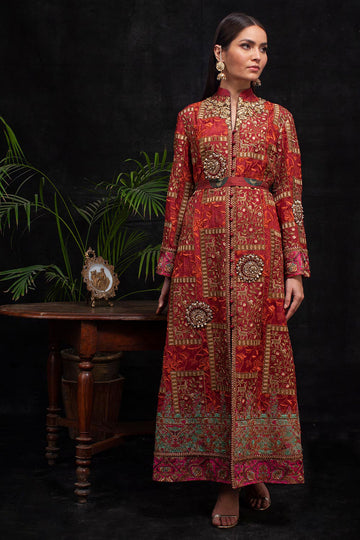 RED BOX LUXURY COAT - Shamaeel Ansari