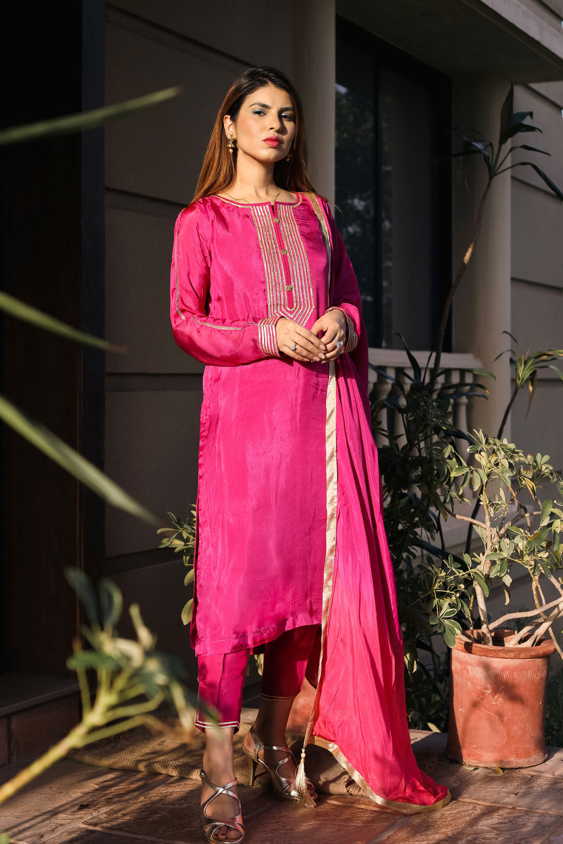 Rhodamine Red - Zuri Collection by Hina Hassan