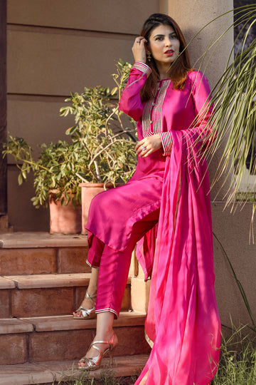 Rhodamine Red - Zuri Collection by Hina Hassan