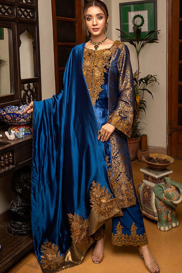 Sapphire Princess Shawl - Nilofer Shahid