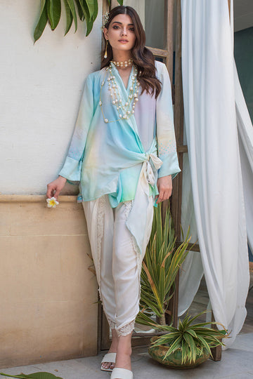 LEA EMBROIDERED OVERLAP SHALWAR - Farah Talib Aziz