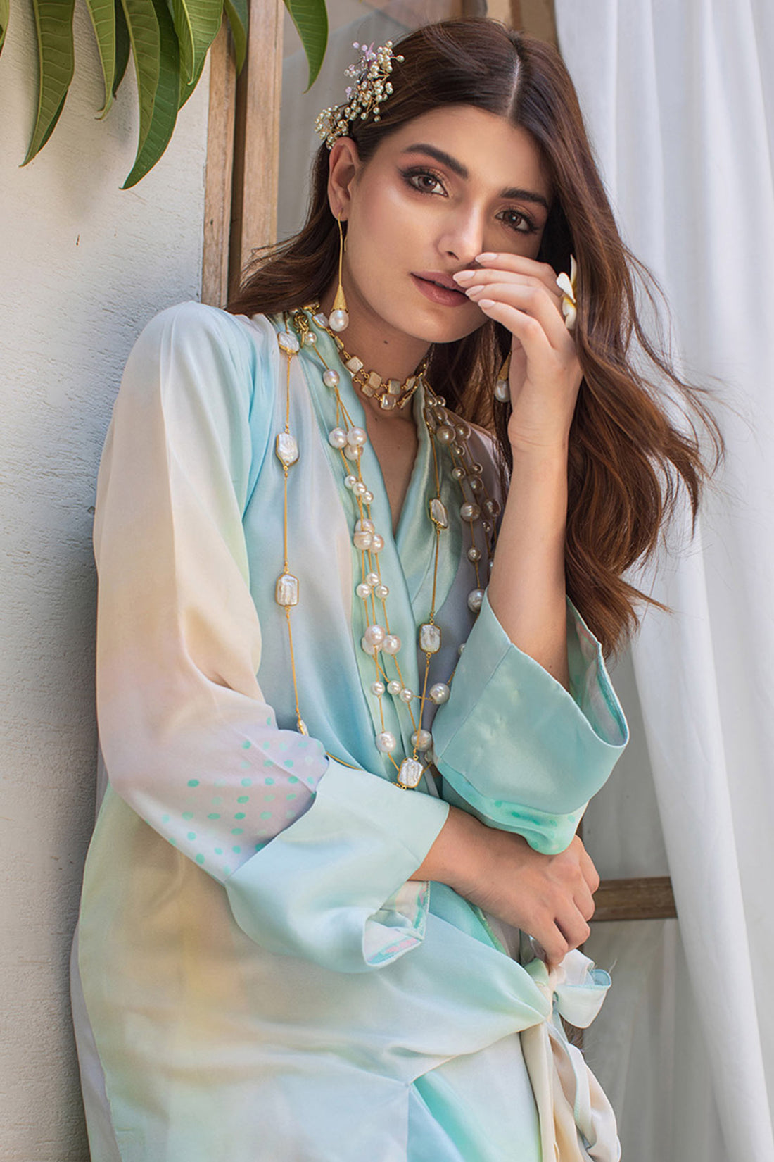 LEA EMBROIDERED OVERLAP SHALWAR - Farah Talib Aziz