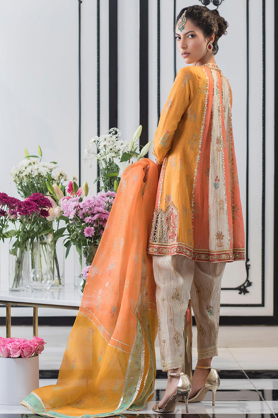 UNDERTONES KHAADI SILK ANGHARKHA - Sania Maskatiya