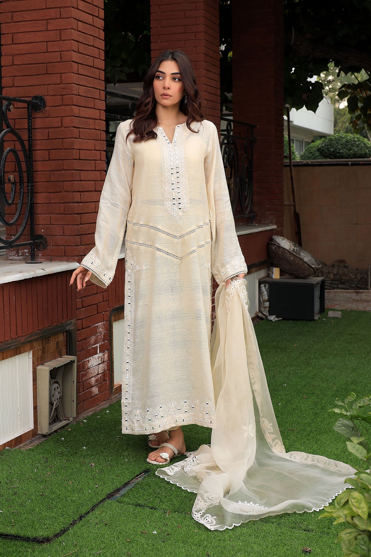 Quartz White - Eid Festive by Sania Hassan