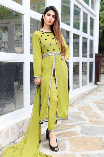 Olive Green - Exclusive Collection by Hina Hassan