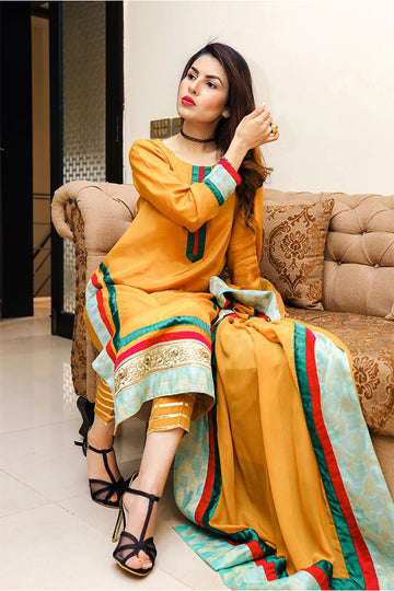 Saffron Yellow - Exclusive Collection by Hina Hassan