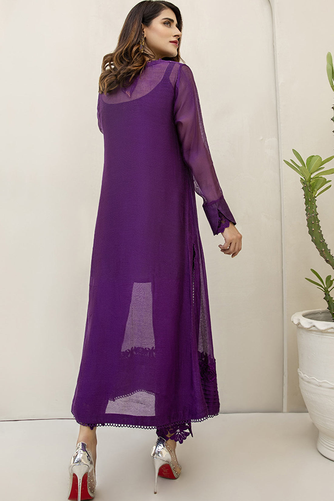 Violet Royale (3-Piece) - Nilofer Shahid