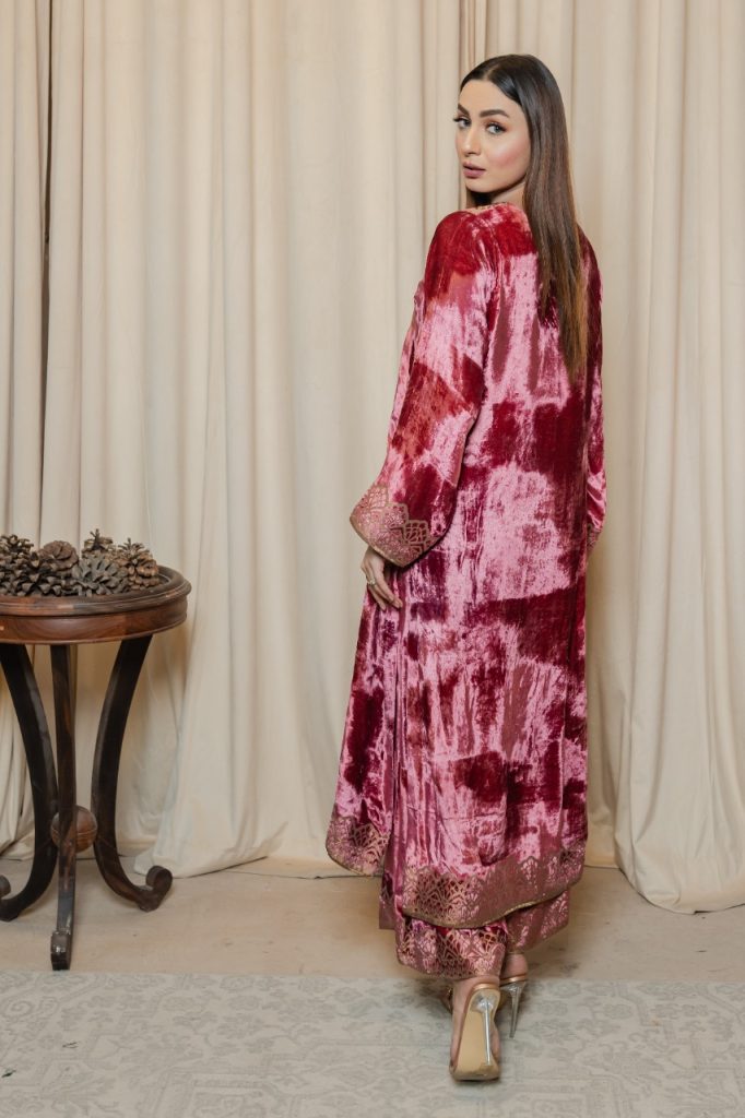 Pink Velvet - Luxury Pret Winter Fall by IVY