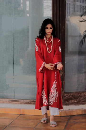 Vermillion Red - Eid Collection'23 by IVY