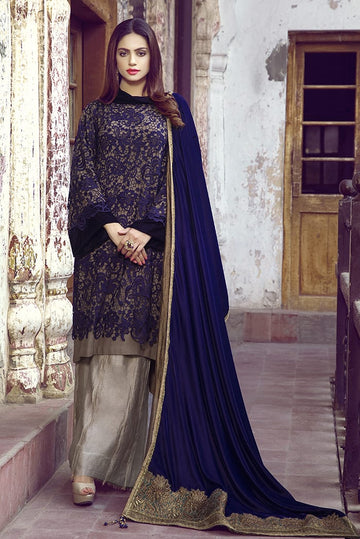 Indigo Light Shawl - Mahenjo daro’s secret by Nilofer Shahid