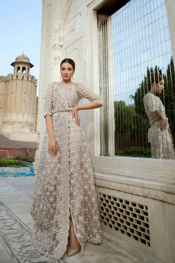 PINK SIDE CUT MAXI - Garden of Eden by Erum Khan