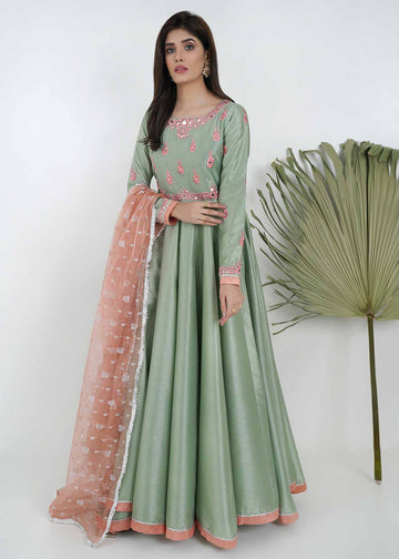 Mint green peshwas - Agha Hassan