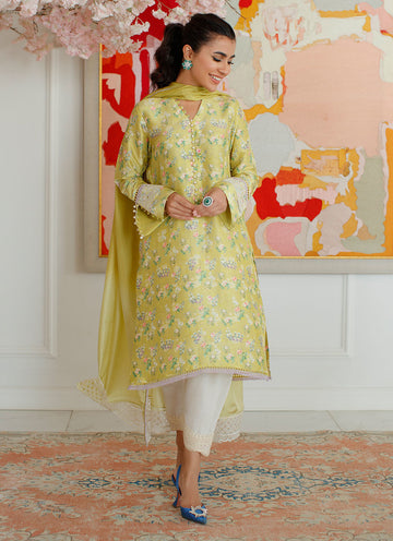 EDEN KIWI SHIRT AND DUPATTA - Farah Talib Aziz